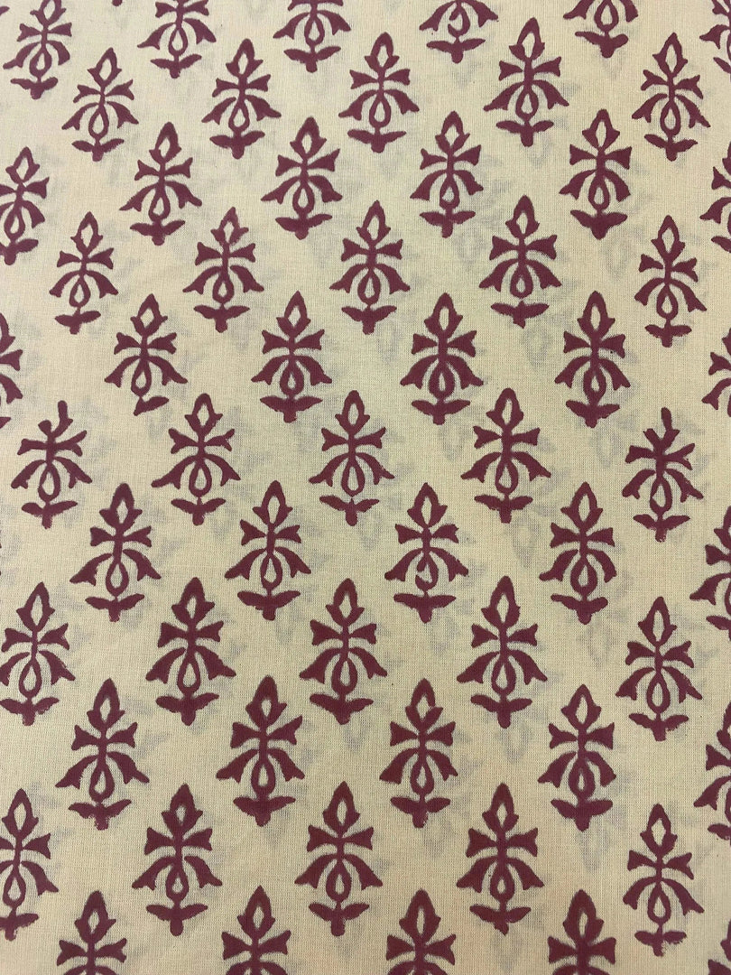 Leoria Indian Cotton Block Print Fabric