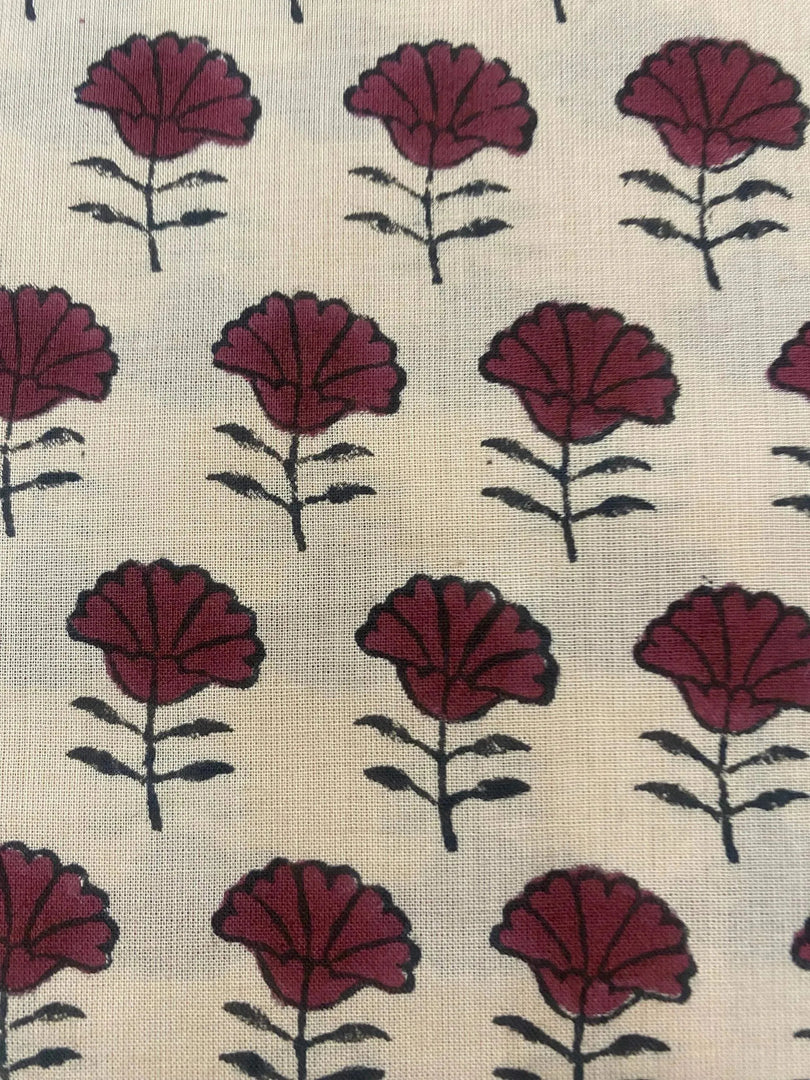 Kaelis Indian Cotton Block Print Fabric