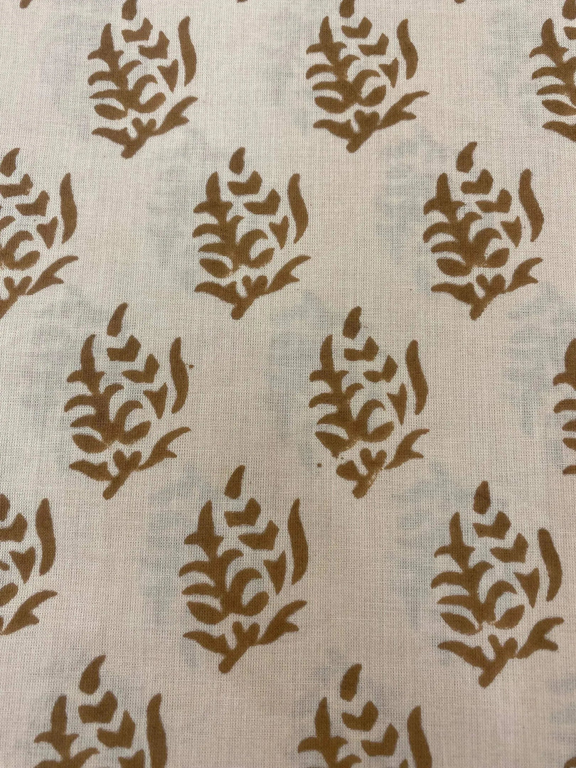 Ysella Indian Cotton Block Print Fabric