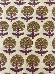 Hand block print, floral print, soft cotton fabric, Fabric modern floral fabric Indian print fabric womens dress fabric, Home Decor Fabric, - Rohiyaan