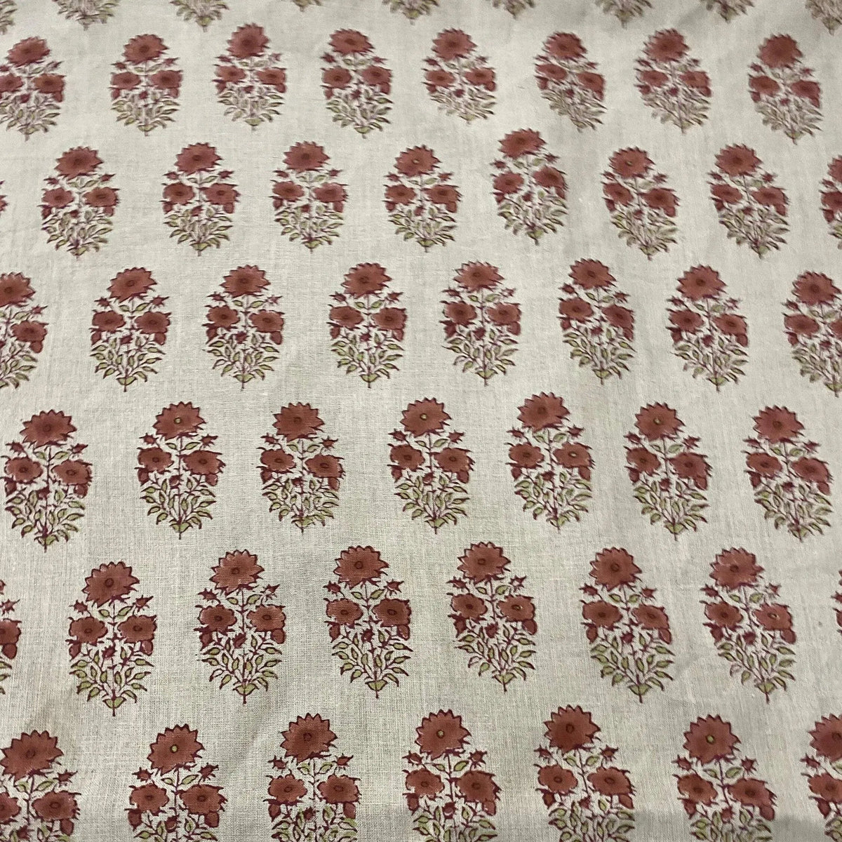 Braelis Block Print Handloom Linen Fabric