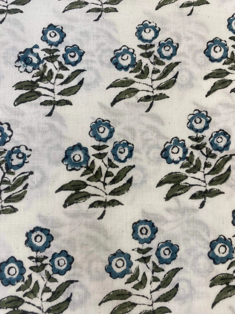 Wynell Indian Cotton Block Print Fabric