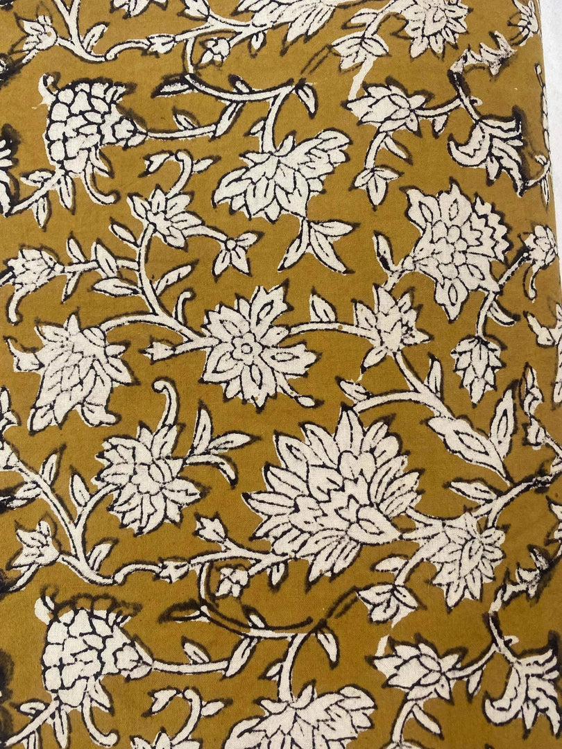 Corran Indian Cotton Block Print Fabric