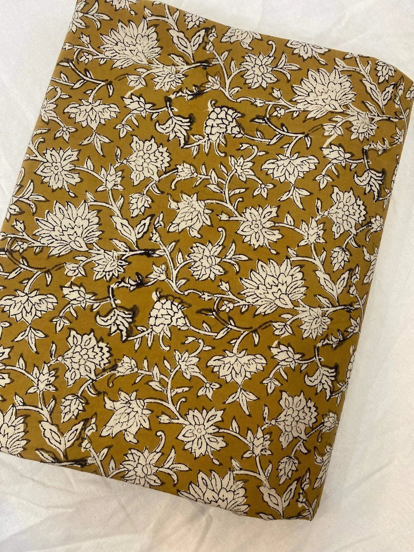 Corran Indian Cotton Block Print Fabric