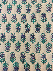 Hand block print, floral print, soft cotton fabric, Fabric modern floral fabric Indian print fabric womens dress fabric, Home Decor Fabric, - Rohiyaan