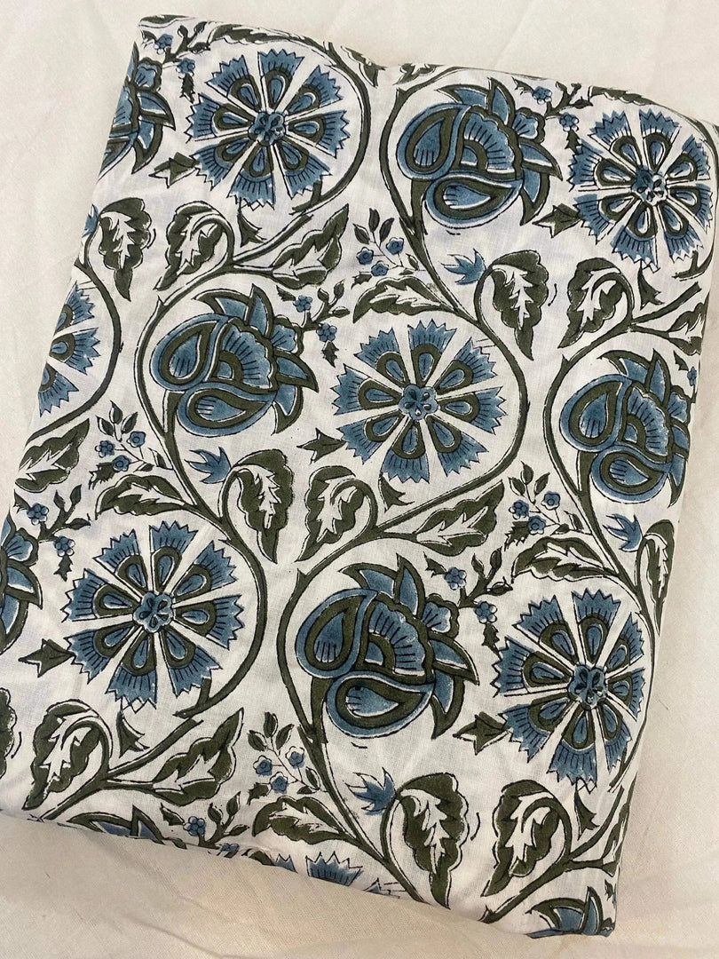 Dalvyn Indian Cotton Block Print Fabric