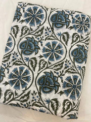 Floral print cotton fabric block print fabric dress Vegetable dyed Indian fabric robe fabric by yard women's clothing, Sewing Fabric - Rohiyaan