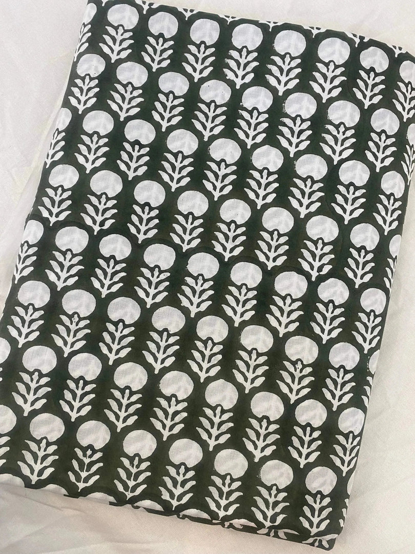 Thysra Indian Cotton Block Print Fabric