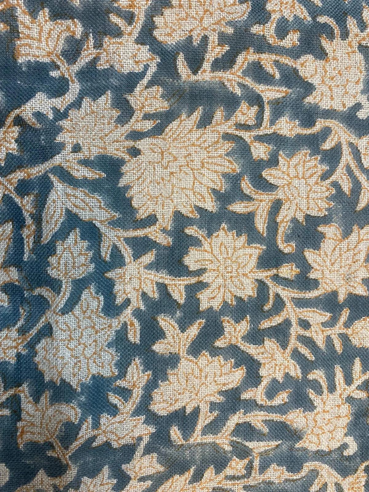 Akira Hand Block Printed Linen Fabric