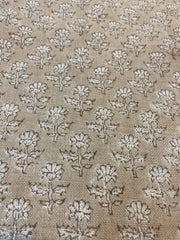 Vaelra Block Print Handloom Linen Fabric
