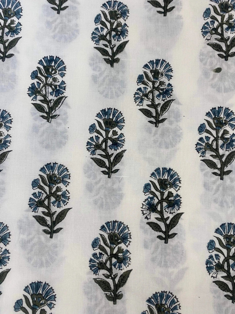 Thysse Indian Cotton Block Print Fabric
