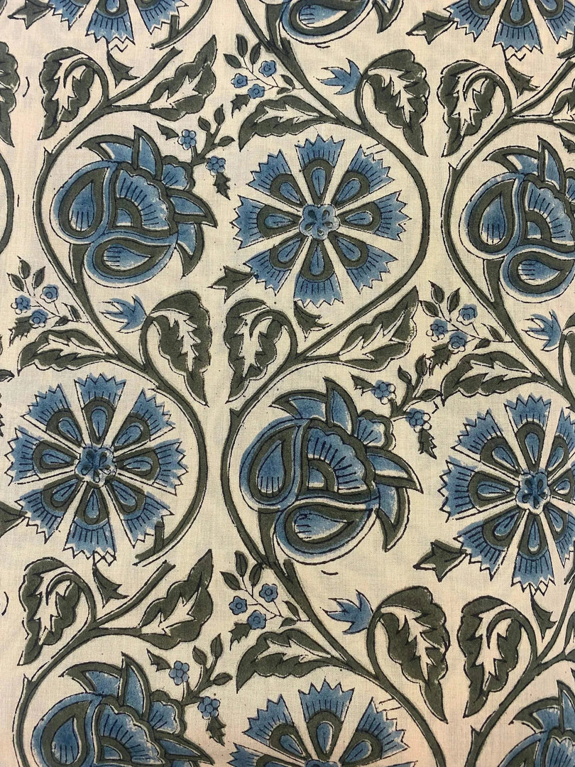 Velmar Indian Cotton Block Print Fabric