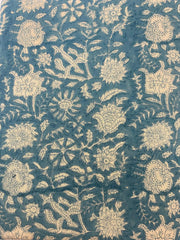 Hand block print, floral print, soft cotton fabric, Fabric modern floral fabric Indian print fabric womens dress fabric, Home Decor Fabric, - Rohiyaan