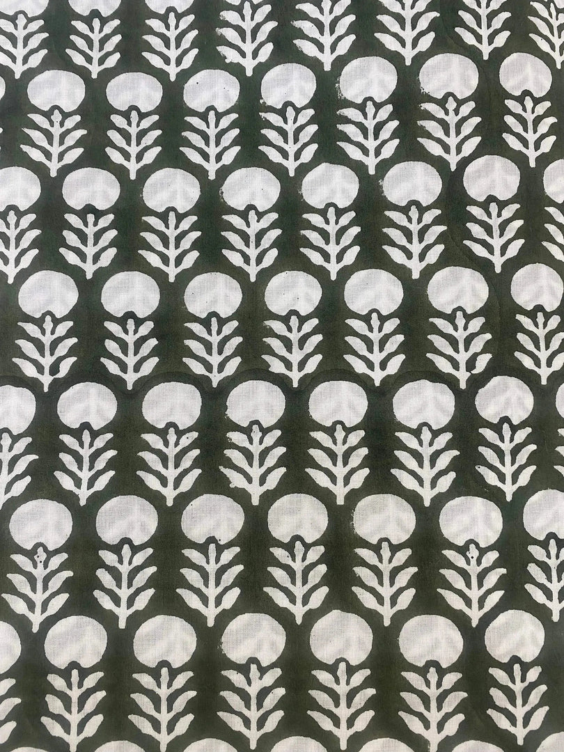 Thysra Indian Cotton Block Print Fabric