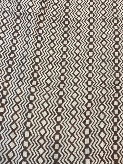 Gracelle Block Print Handloom Linen Fabric