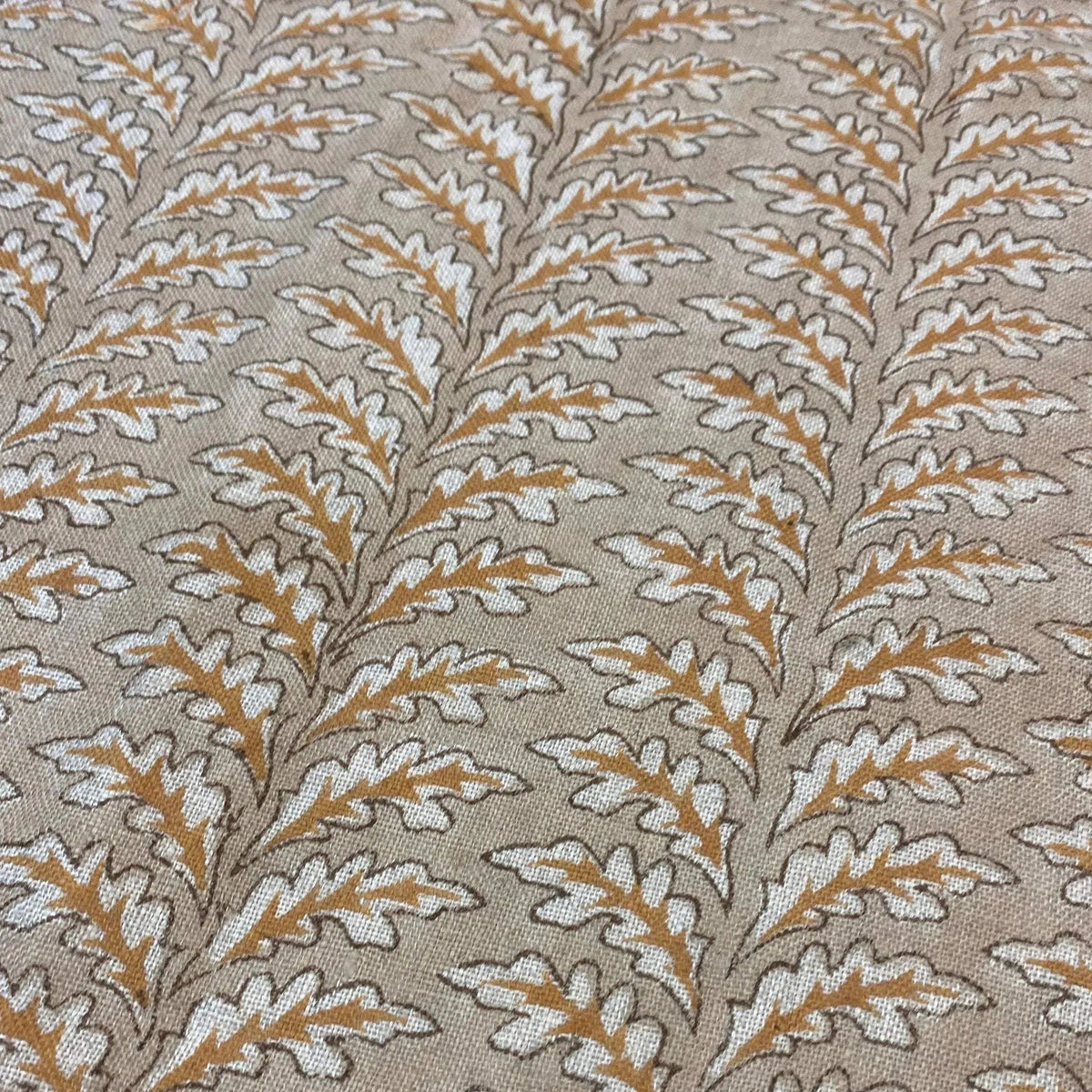 Fiona Hand Block Print Linen Fabric