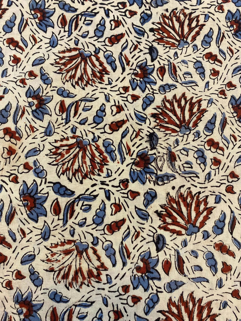 Velsha Indian Cotton Block Print Fabric