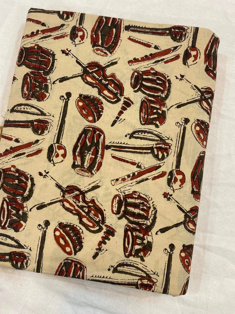 Solvia Indian Cotton Block Print Fabric