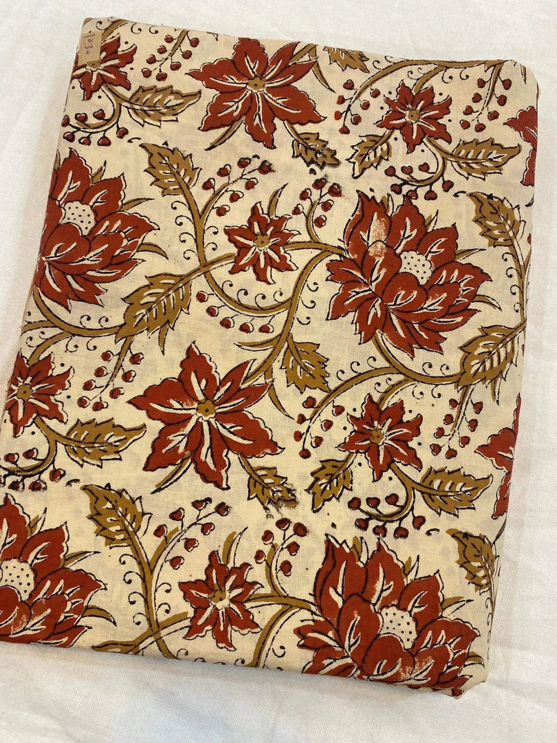 Arvyn Indian Cotton Block Print Fabric