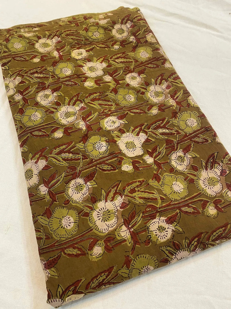 Yulien Indian Cotton Block Print Fabric