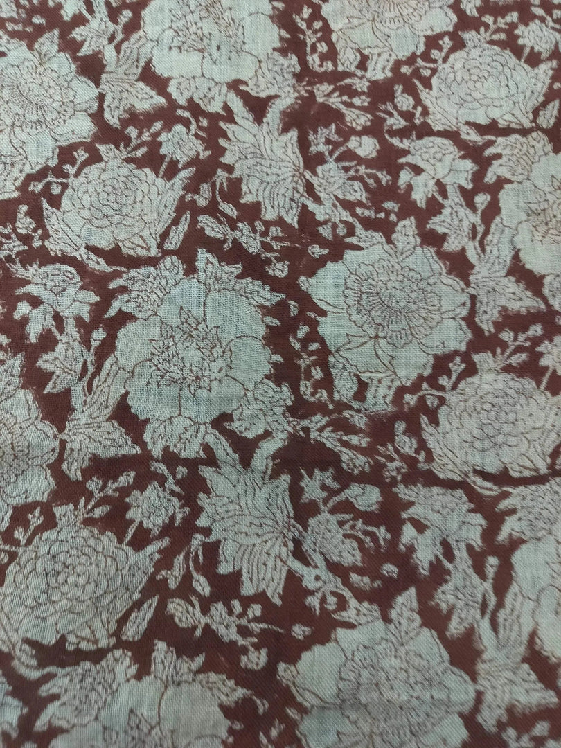 Tavasha Block Print Handloom Linen Fabric