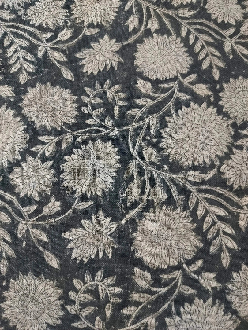 Loomis Block Print Handloom Linen Fabric
