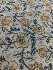 Solvane Block Print Handloom Linen Fabric