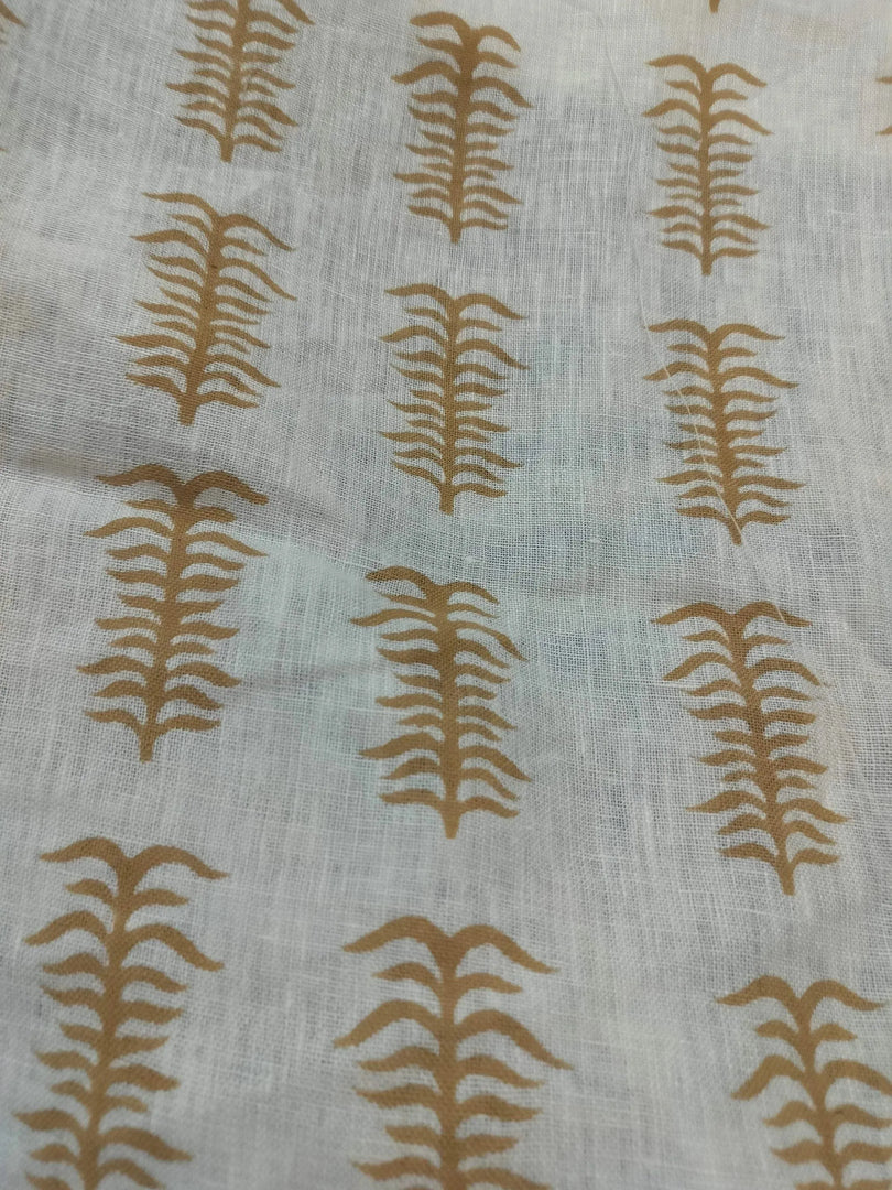 Staples Hand Block Print Linen Fabric