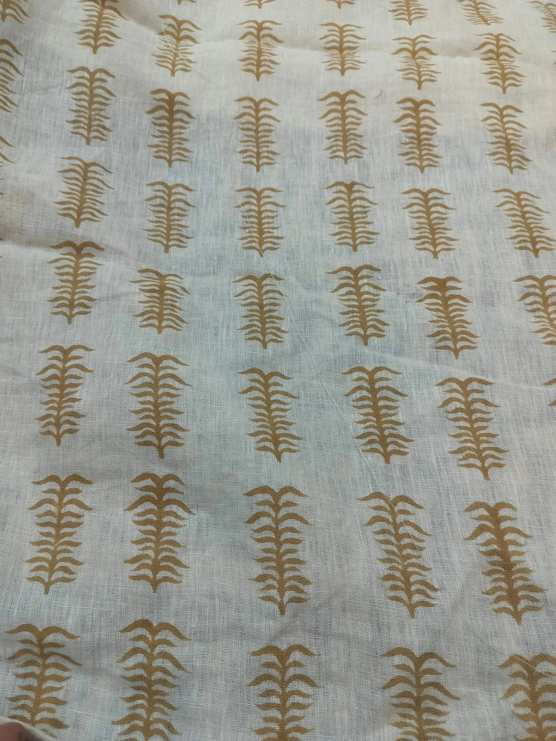 Staples Hand Block Print Linen Fabric