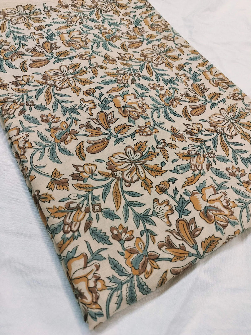 Dallor Indian Cotton Block Print Fabric