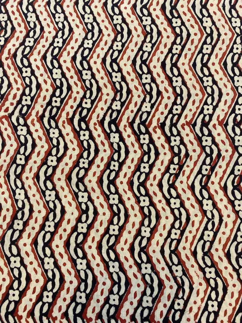 Lenrah Indian Cotton Block Print Fabric