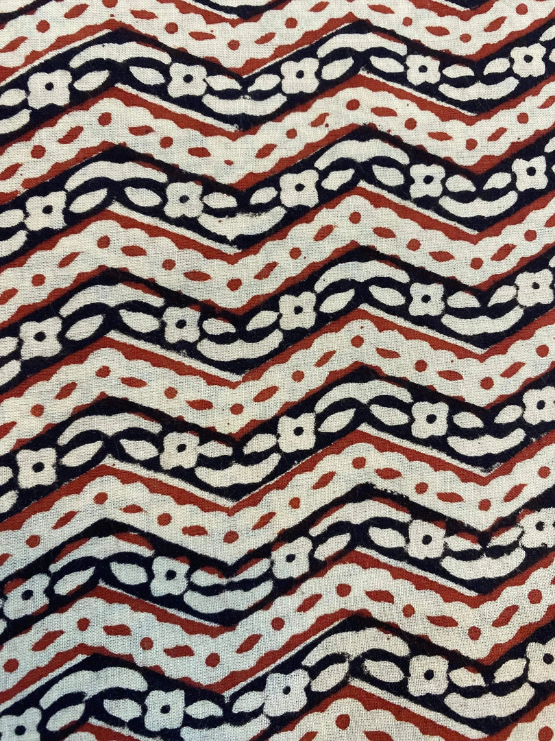 Lenrah Indian Cotton Block Print Fabric