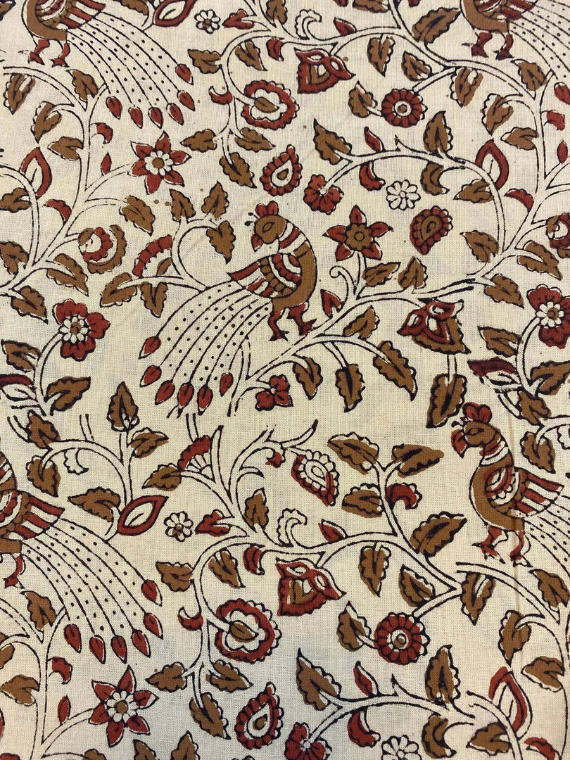 Tawney Indian Cotton Block Print Fabric