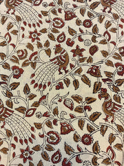 Beautiful Hand Block Printed Fabric, Cotton Fabric, Indian Fabric, fabric by yard, Block Printed Cotton womens clothing - Rohiyaan