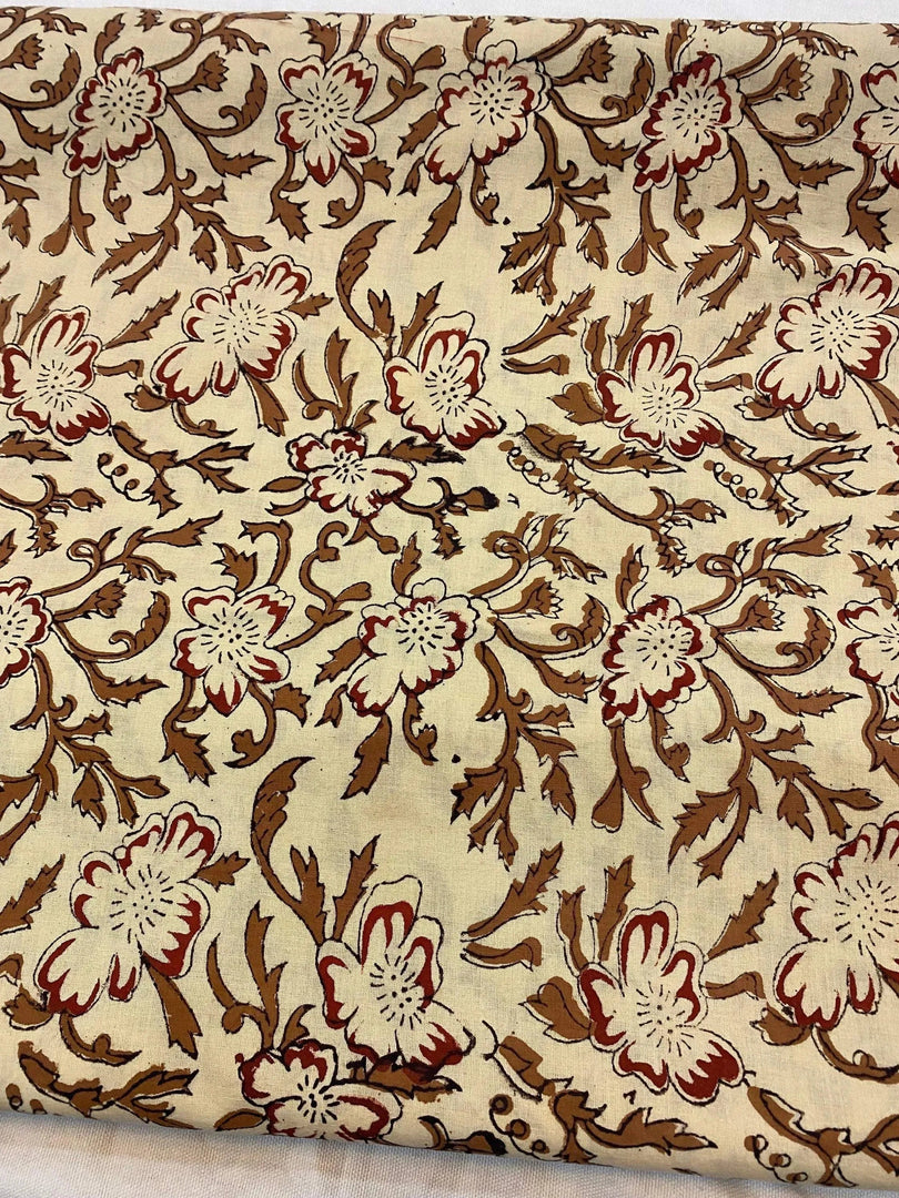 Hushen Indian Cotton Block Print Fabric