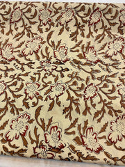 Beautiful Hand Block Printed Fabric, Cotton Fabric, Indian Fabric, fabric by yard, Block Printed Cotton womens clothing - Rohiyaan