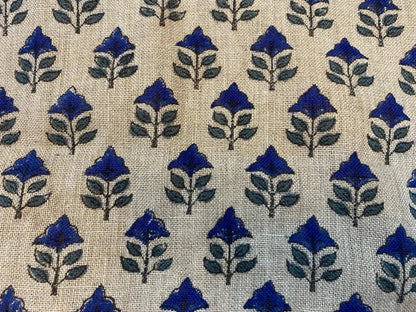 Lurani Block Print Handloom Linen Fabric