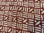 Elarith Block Print Handloom Linen Fabric