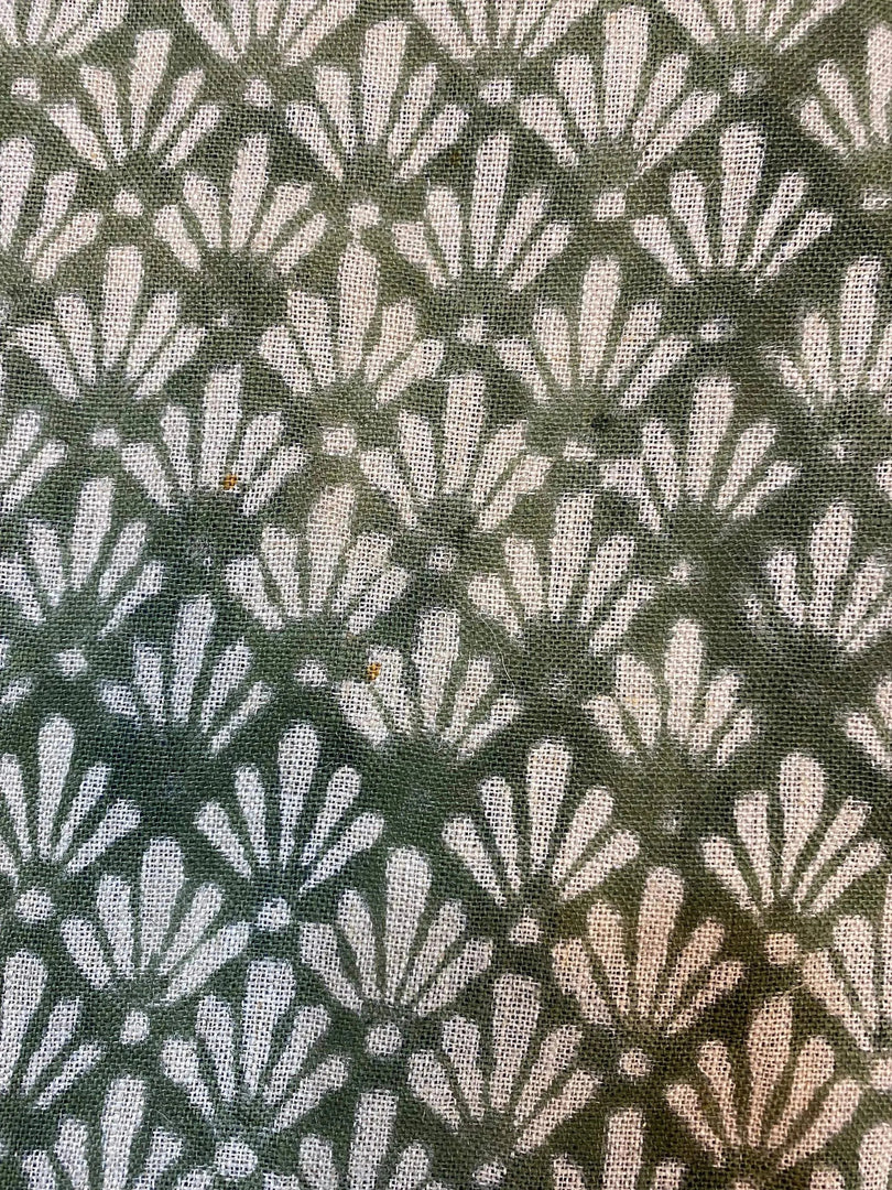 Ithriel Block Print Handloom Linen Fabric