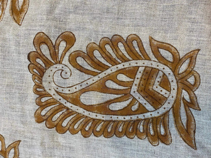 Lioriel Block Print Handloom Linen Fabric