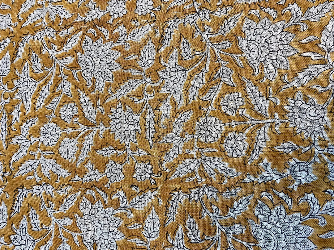 Orlissa Block Print Handloom Linen Fabric
