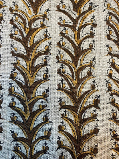 Oriki Block Print Handloom Linen Fabric