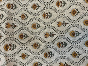 Penthia Block Print Handloom Linen Fabric