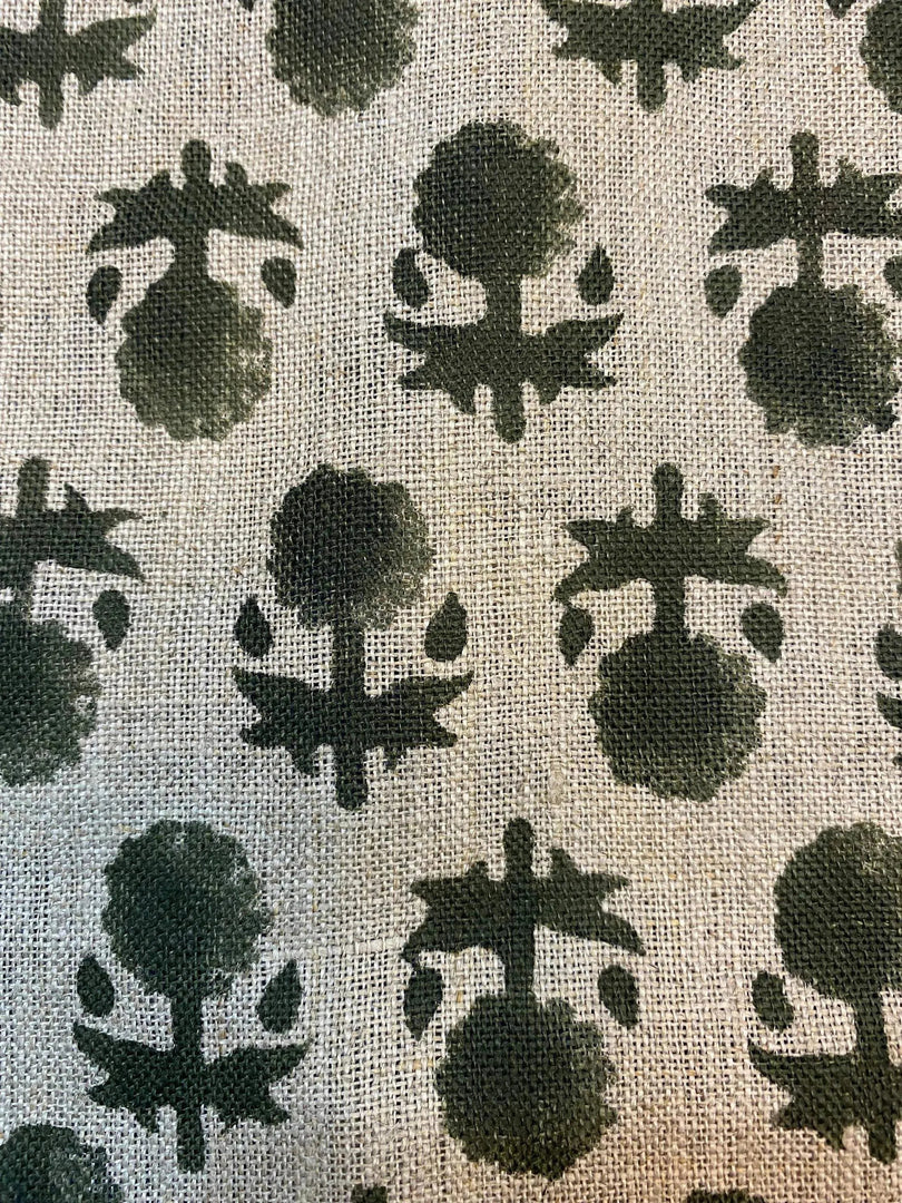 Nolira Block Print Handloom Linen Fabric