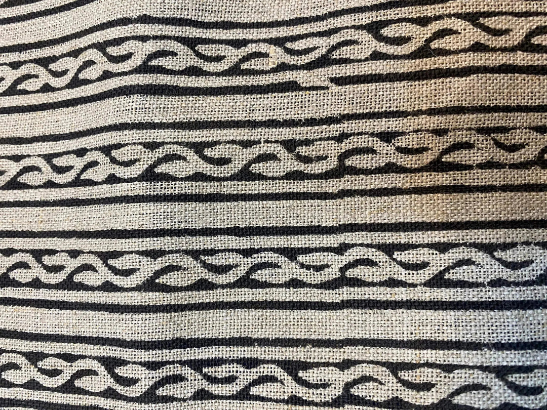 Thiriel Block Print Handloom Linen Fabric