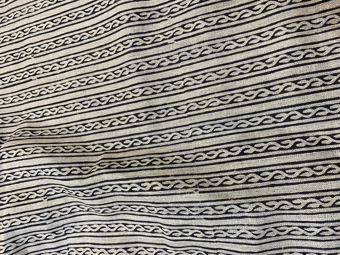 Ravira Block Print Handloom Linen Fabric