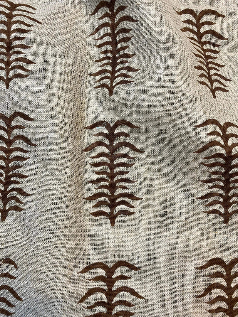Staples Hand Block Print Linen Fabric