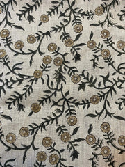 Rohiyaan Hand Block Print Linen Fabric