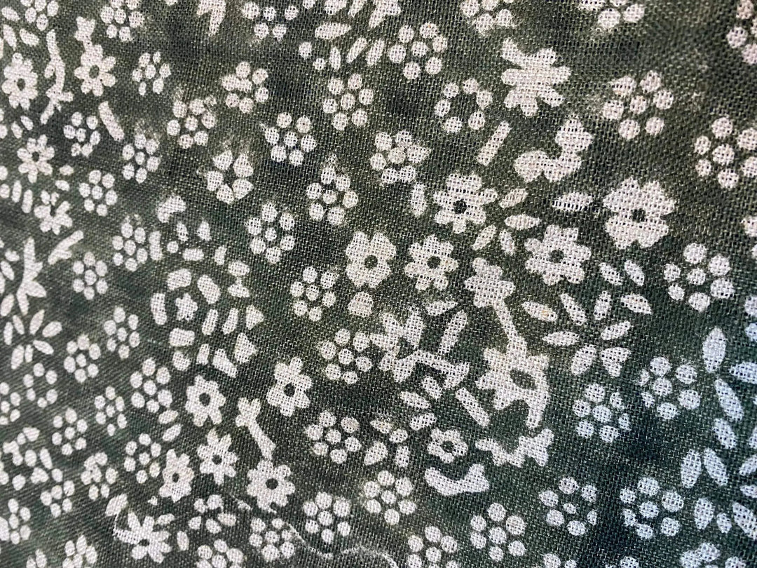 Flaren Block Print Handloom Linen Fabric