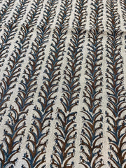 Joy Indian Hand Block Print Linen Fabric